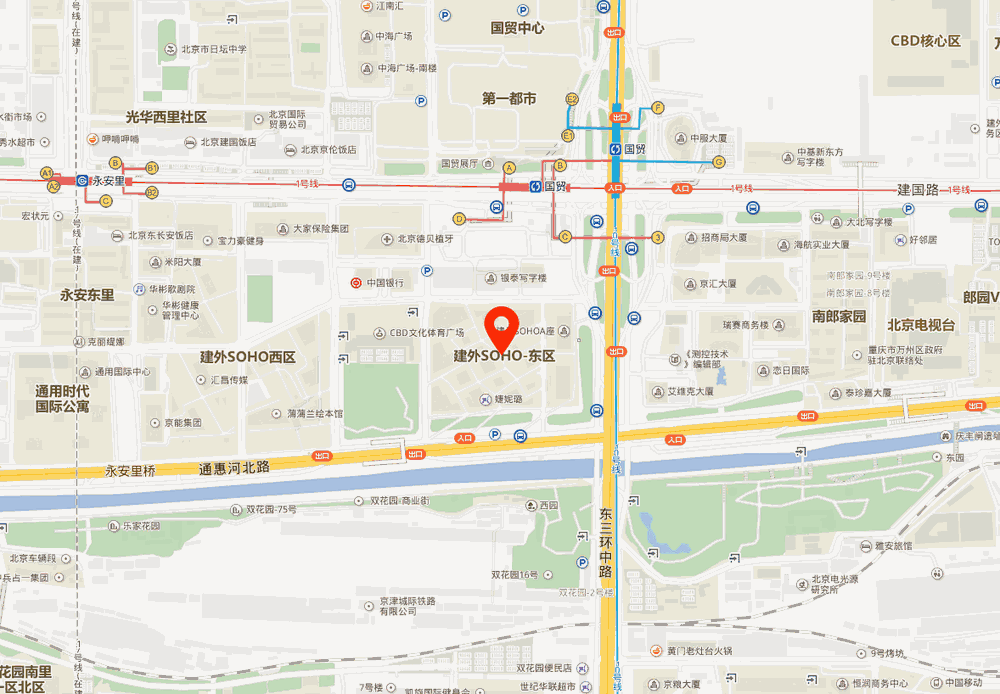 建外SOHO位置地图